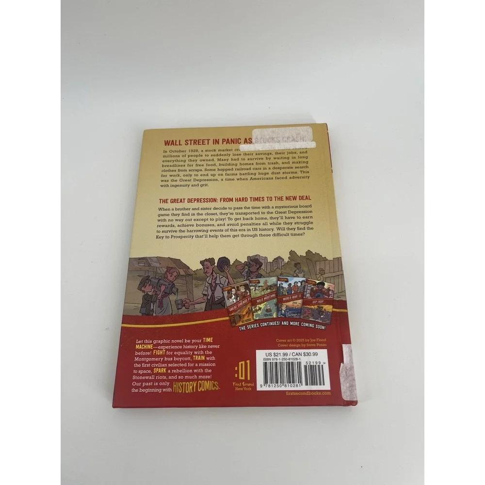 RARE‎ Great Depression Graphic Novel HC 1st Ed 2025 Ex Library History Comics